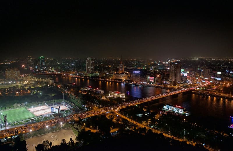 Cairo at night (city view, not the venue)